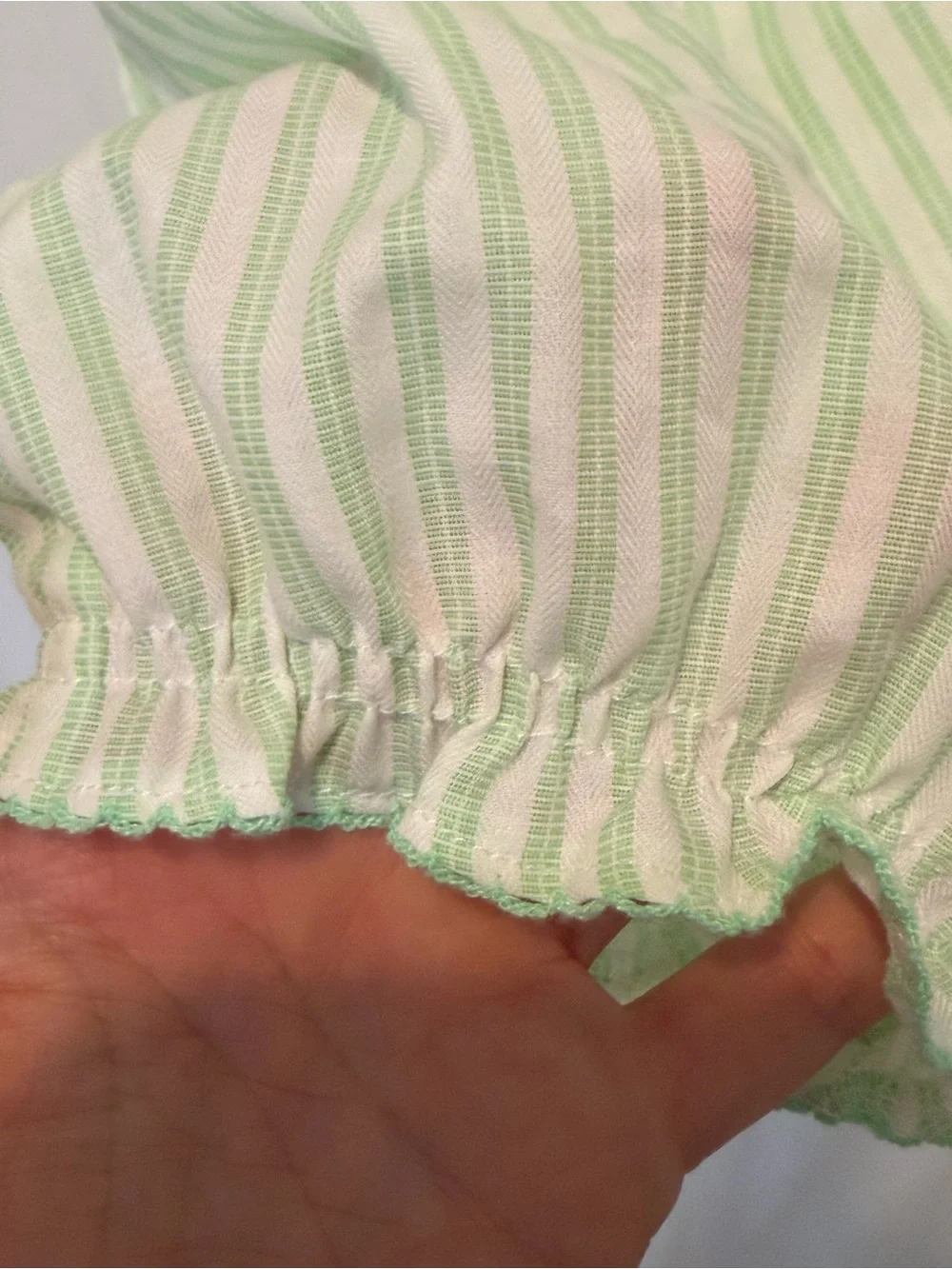 Fantaisie Bebes Smocked Stripe Baby Bubble Romper 3 Months NWOT